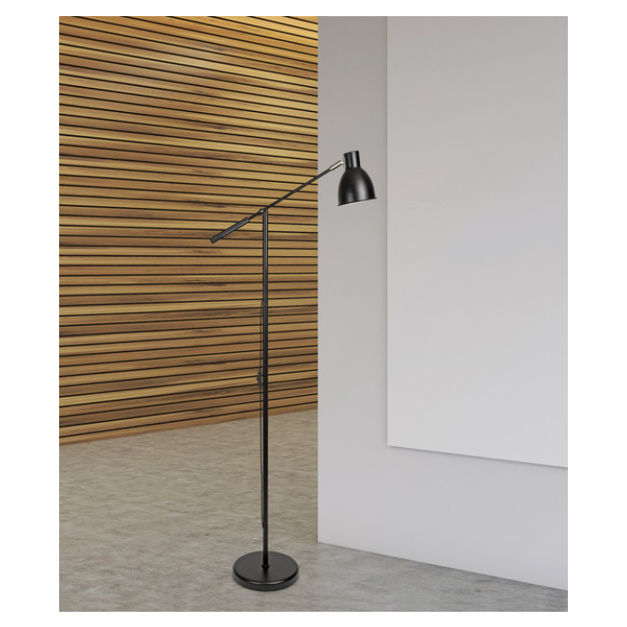 Vloerlamp MAUL Finja excl. LED lamp hg 138cm arm 30cm zwart