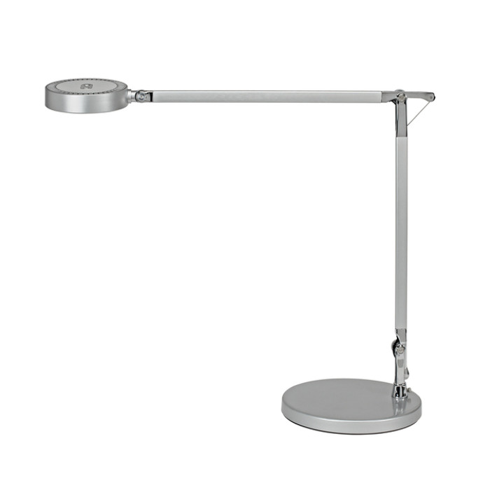 Bureaulamp MAUL Grace LED voet dimbaar colour vario zilver