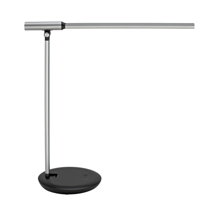 Bureaulamp MAUL Rubia LED voet dimbaar colour vario + usbpoort zilver