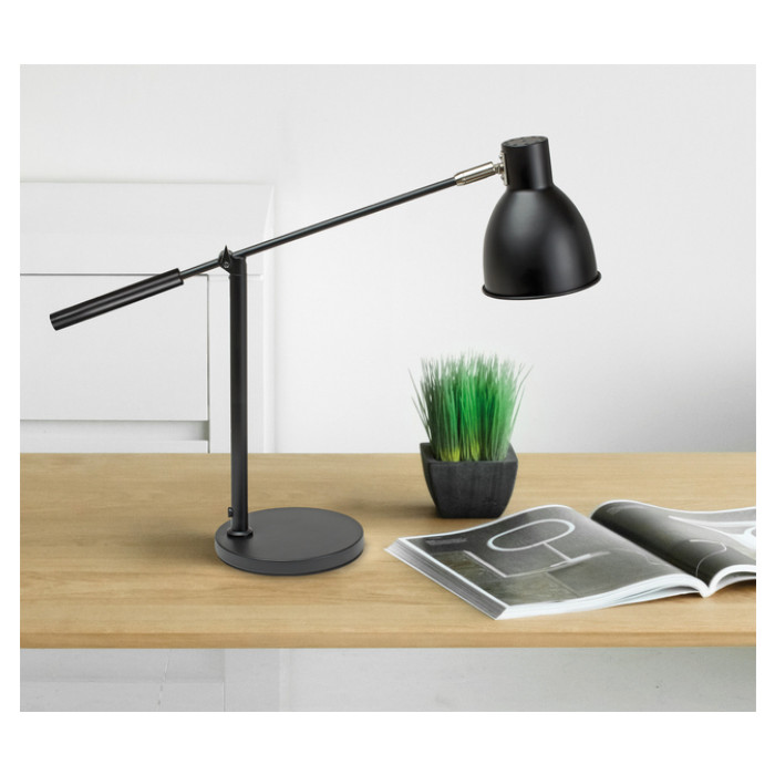Bureaulamp MAUL Finja excl. LED lamp voet zwart