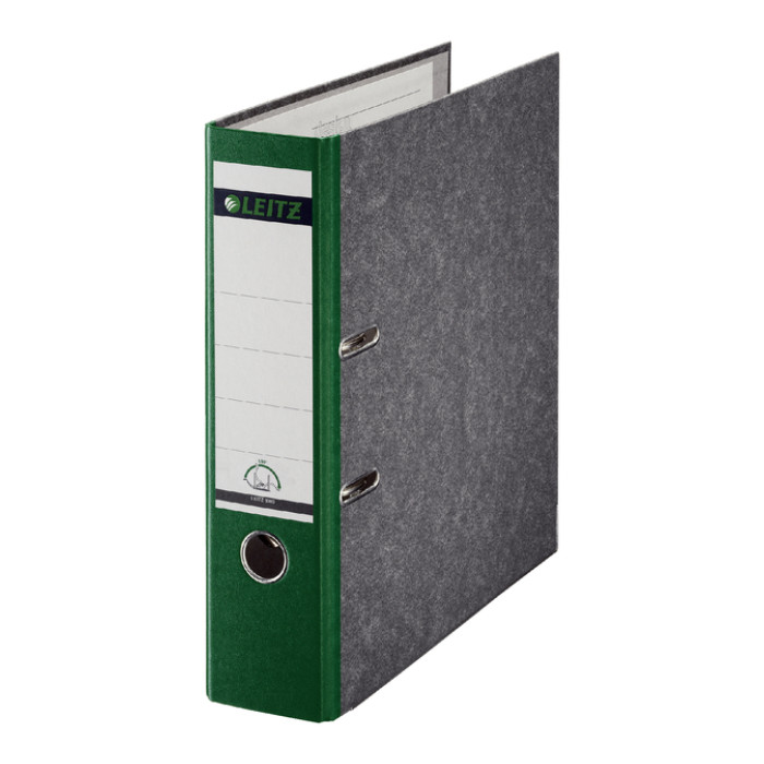 Ordner Leitz 1080 180° 80mm karton A4 groen