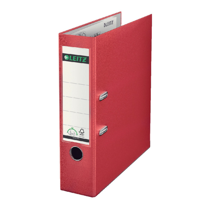 Ordner Leitz 1010 180° 80mm PP A4 rood