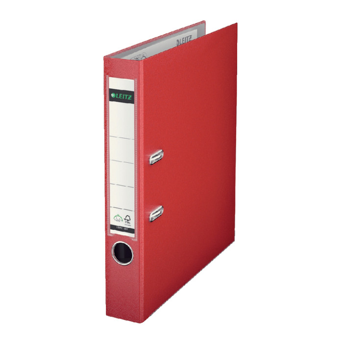 Ordner Leitz 1015 180° 50mm PP A4 rood