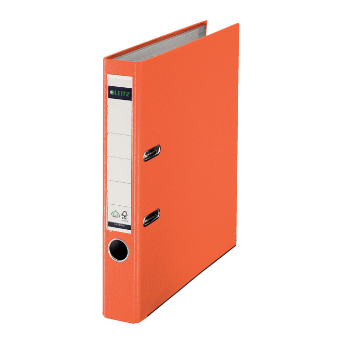 Ordner Leitz 1015 180° 50mm PP A4 oranje