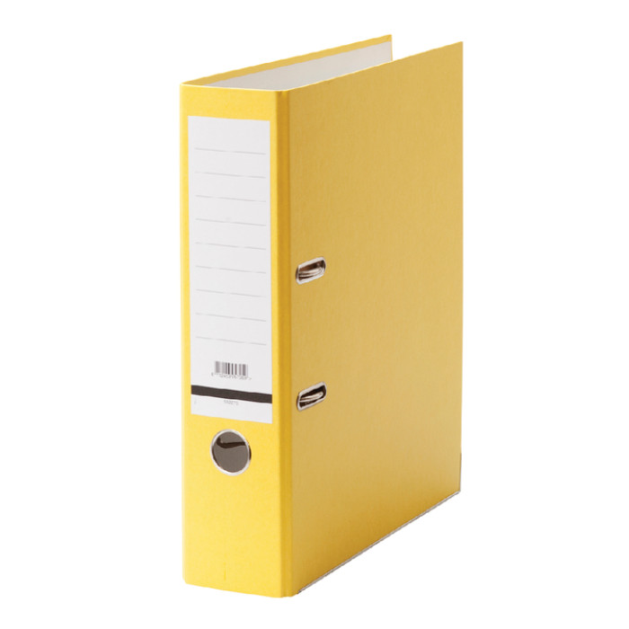 Ordner Qbasic A4 80mm karton geel