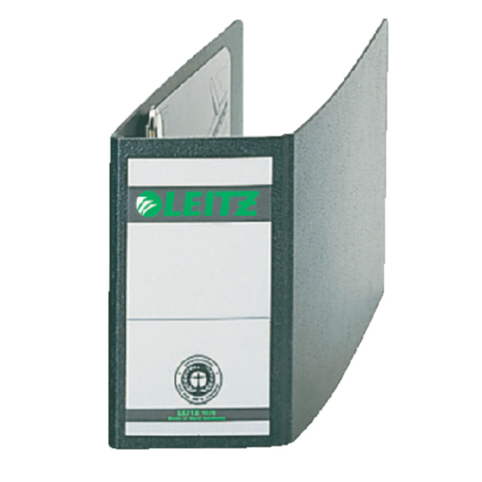 Ordner Leitz A6 77mm dwars karton zwart