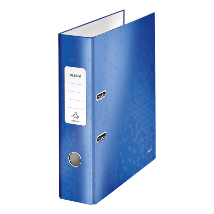 Ordner Leitz Wow 180° gelamineerd 80mm A4 blauw