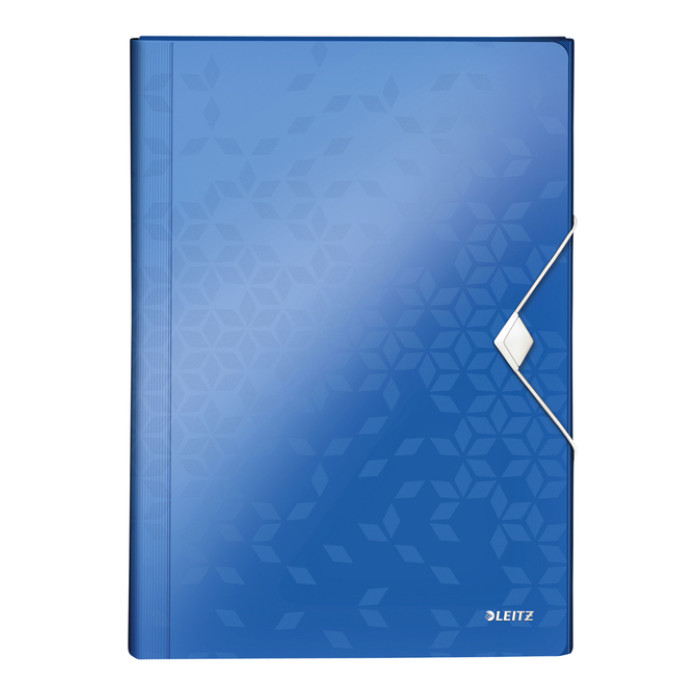 Projectmap Leitz WOW voor A4 6 vaks PP blauw