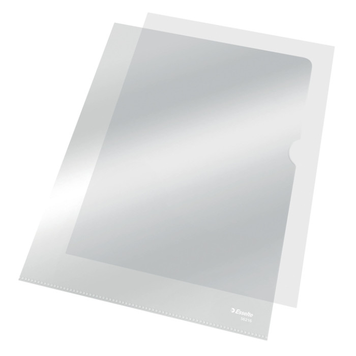 Insteekmap L-model Esselte standaard copy safe 0.11mm PP  A4 transparant 10 stuks