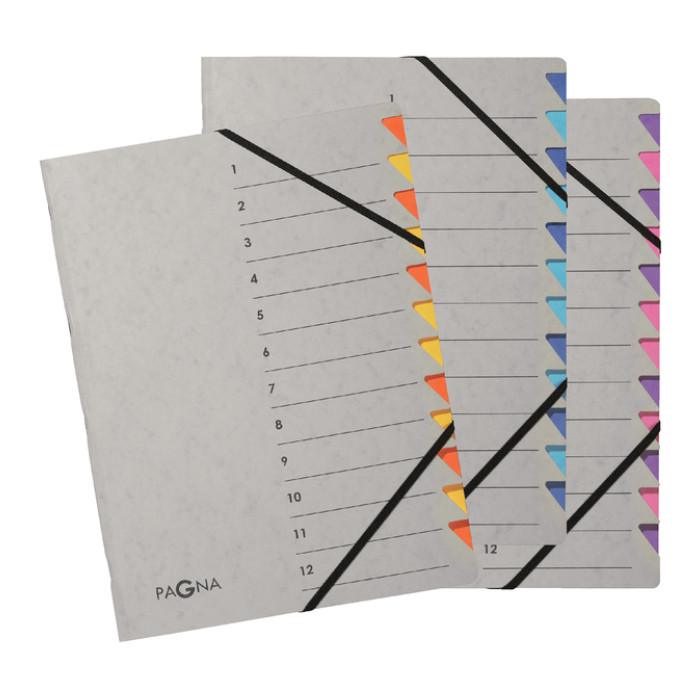 Sorteermap Pagna Easy A4 12 tabs paars/lila