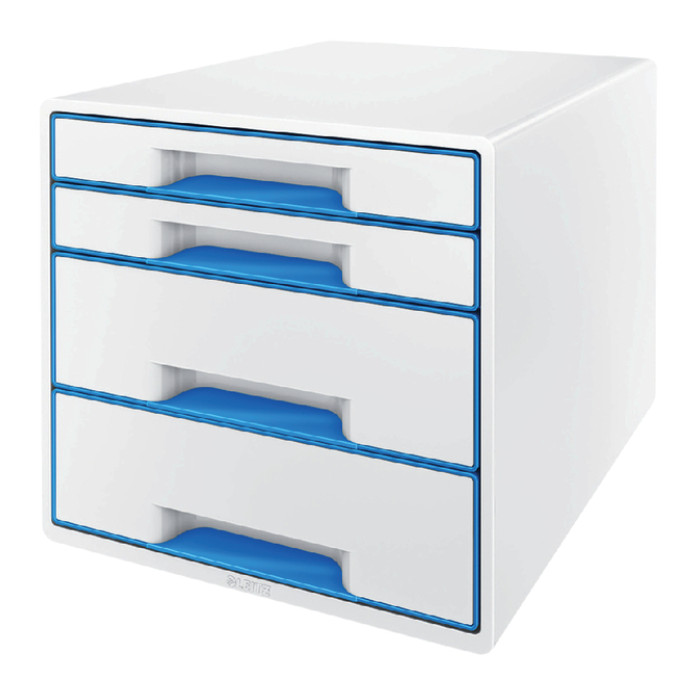 Ladenbox Leitz WOW 4 laden wit/blauw