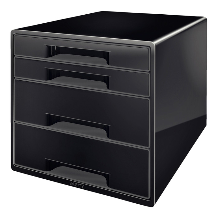 Ladenblok Leitz WOW CUBE A4 maxi 4 laden zwart