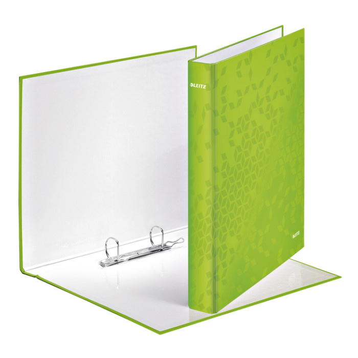 Ringband Leitz WOW A4 maxi 2-rings D-mechaniek 25mm groen