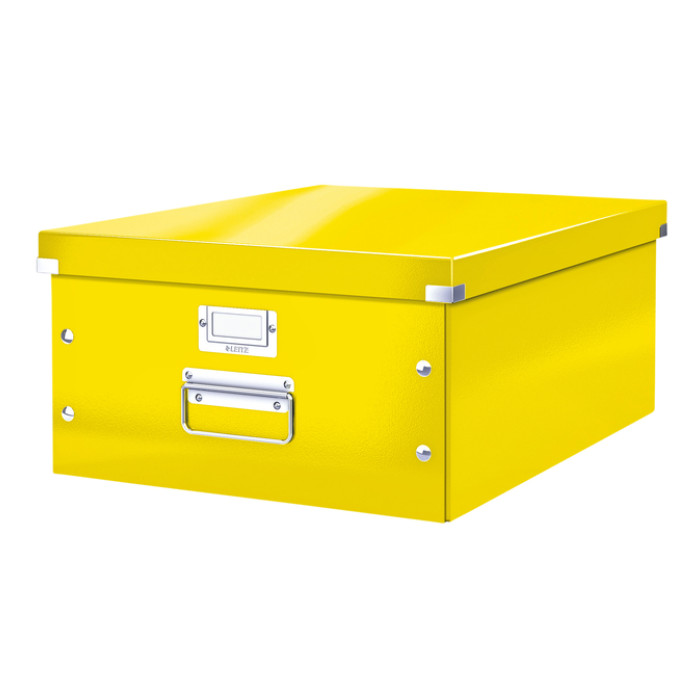 Opbergdoos Leitz Click & Store WOW groot 369x200x482mm geel