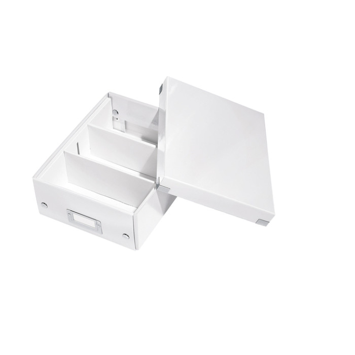 Sorteerbox Leitz WOW Click & Store 220x100x282mm gerecycled karton wit