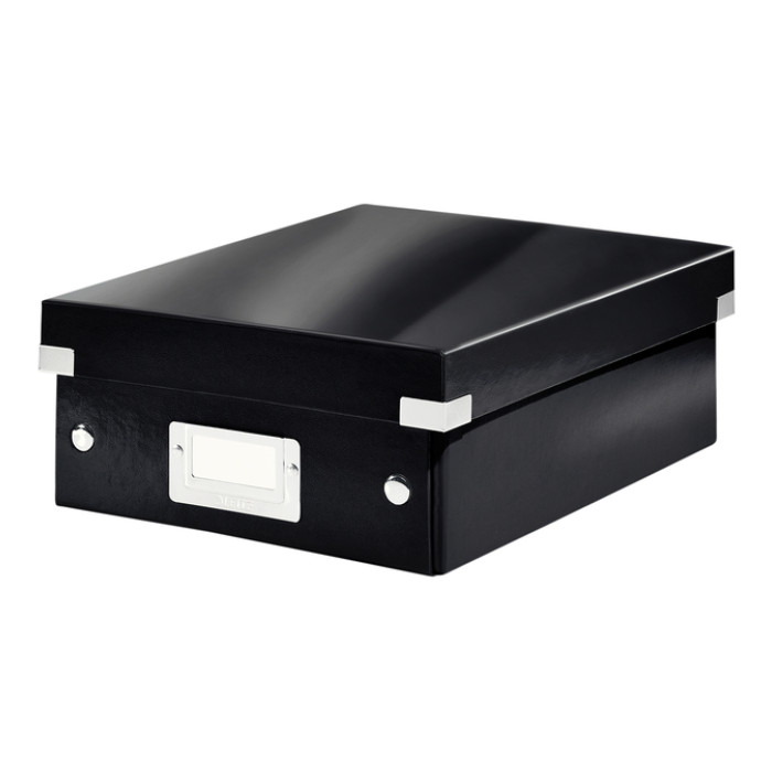Sorteerbox Leitz WOW Click & Store 220x100x282mm gerecycled karton zwart