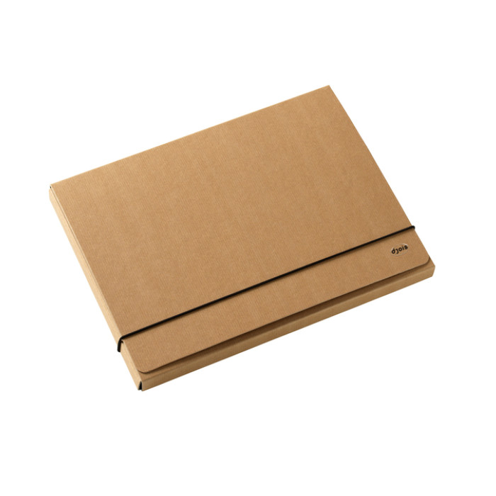 Elastobox Kraft Line A4 3 kleppen bruin