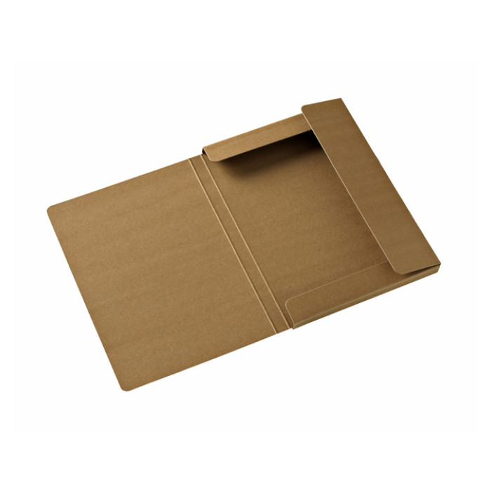 Elastobox Kraft Line A4 3 kleppen bruin