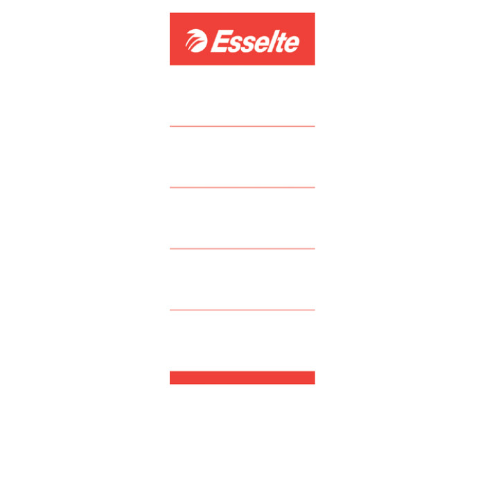 Rugetiket Esselte breed 50x158mm karton wit 100 stuks