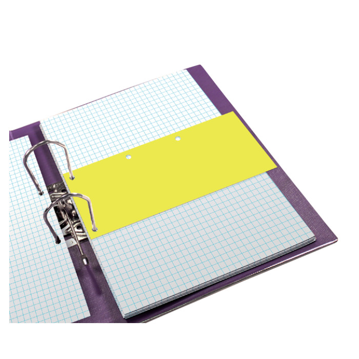 Scheidingsstrook Oxford Duo 240x105mm geel 60 stuks