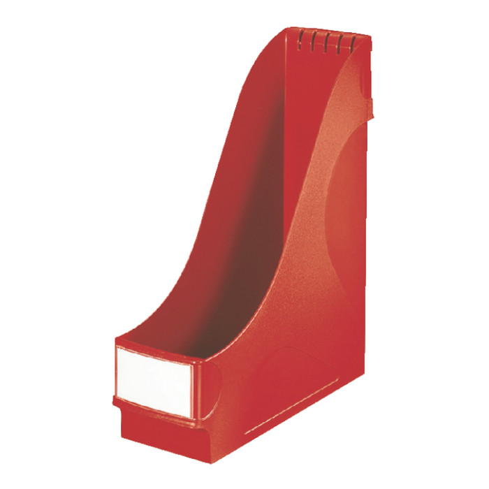 Tijdschriftencassette Leitz extra breed rood
