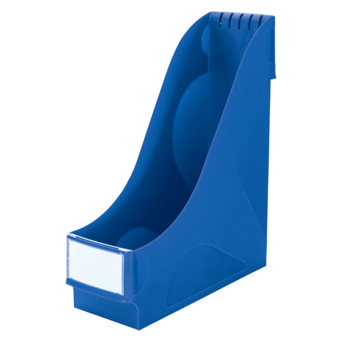 Tijdschriftencassette Leitz extra breed blauw