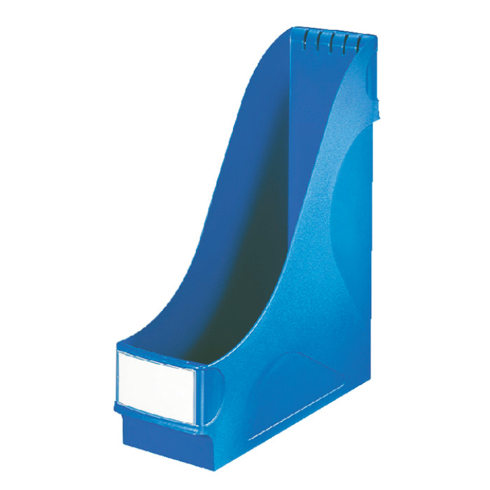 Tijdschriftencassette Leitz extra breed blauw
