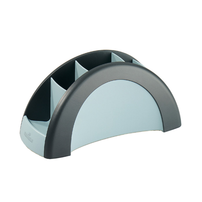 Pennenkoker Durable Vegas 5 vaks zwart/grijs