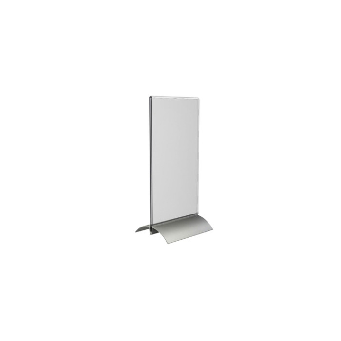 Kaarthouder Europel T-standaard 1/3 A4 staand acryl / aluminium
