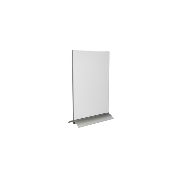 Kaarthouder Europel T-standaard A4 staand acryl / aluminium