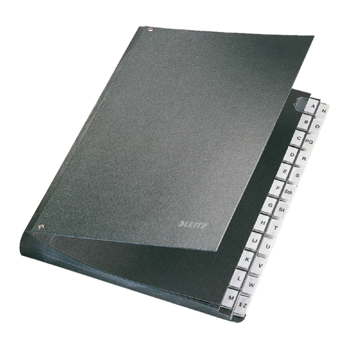 Bureaumap Leitz A4 A-Z hardboard gewolkt