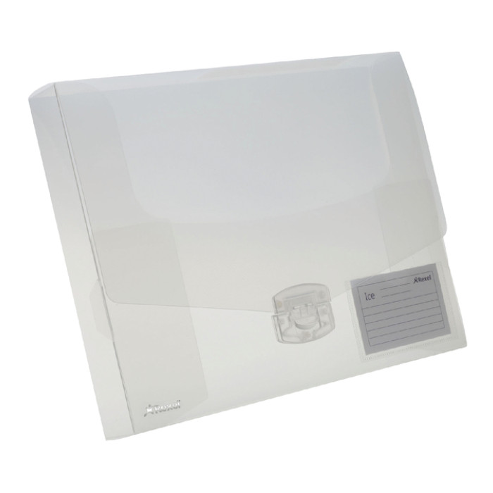 Elastobox Rexel ice A4+ 40mm transparant