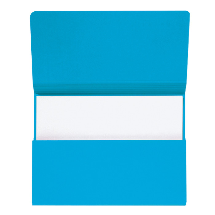 Pocketmap Secolor folio 100% gerecycled karton 250gr blauw