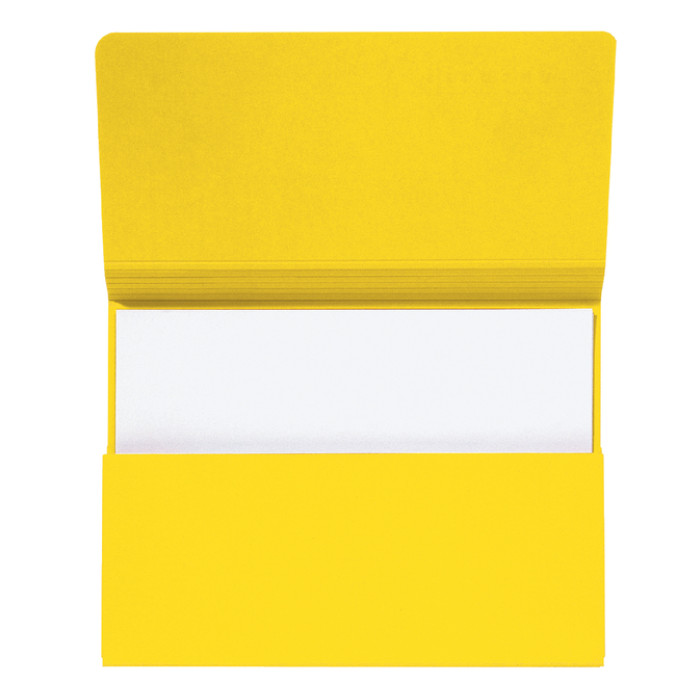 Pocketmap Secolor folio 100% gerecycled karton 250 gr geel