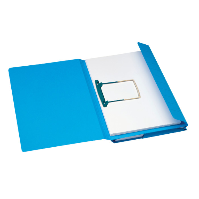 Combimap Secolor folio 1 klep recycled 250gr blauw
