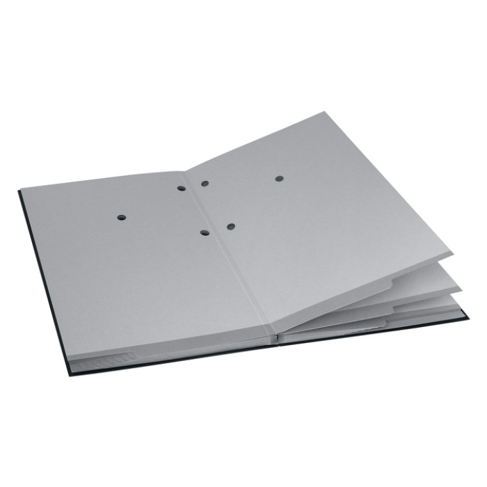 Vloeiboek Esselte 6210 karton 20 tabbladen zwart