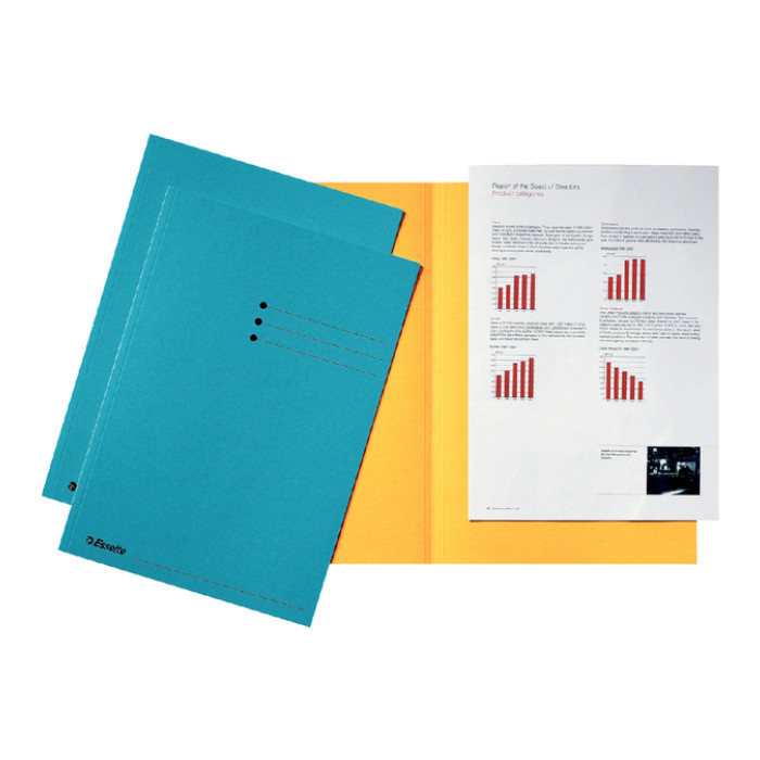Vouwmap Esselte A4 manilla 180gr blauw