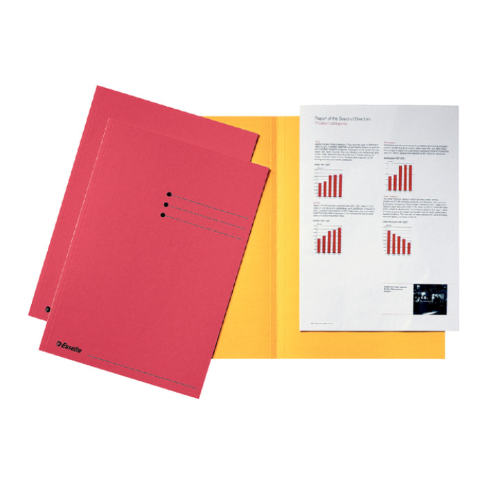 Vouwmap Esselte A4 manilla 180gr rood