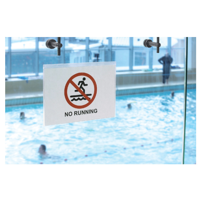 Presenteerhoes Djois Signage A4 PP zelfklevend 10 stuks