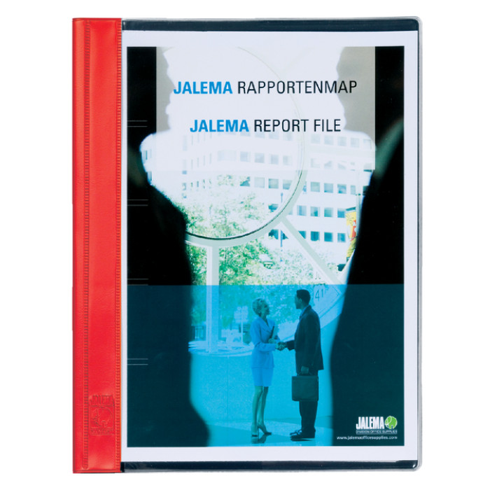 Rapportenmap Jalema A4 met snelhechter rood
