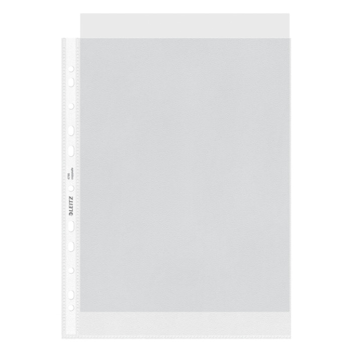 Showtas Leitz Premium standaard 11-gaats copy safe 0.085mm PP A4 transparant 100 stuks