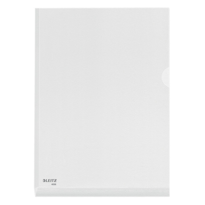 Insteekmap L-model Leitz premium A4 0.17mm PVC met expansievouw nerf 5 stuks