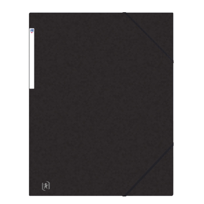 Elastomap Oxford Top File+ A3 3 kleppen 390gr zwart