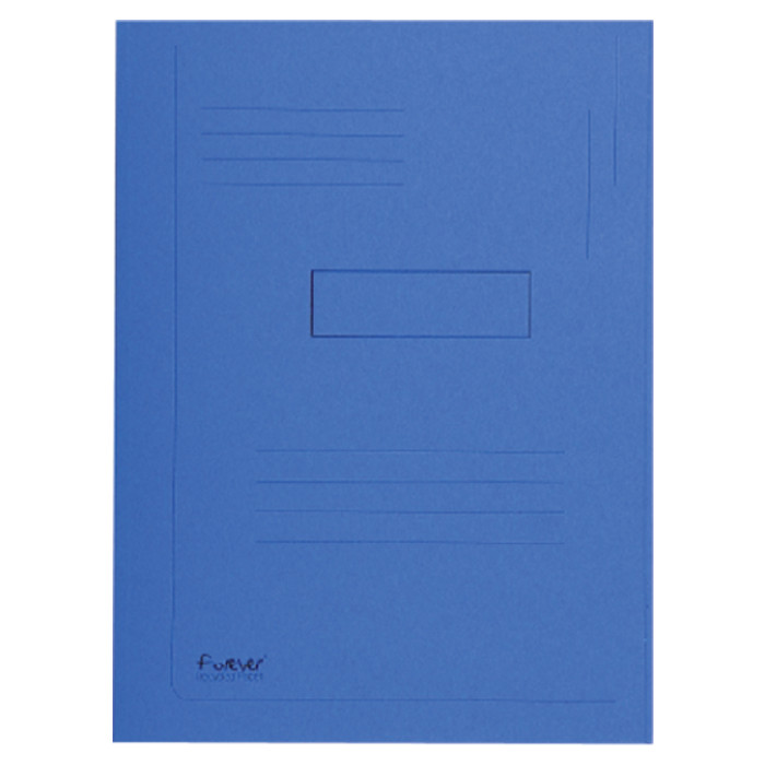 Dossiermap Exacompta Forever A4 2 kleppen 290gr blauw