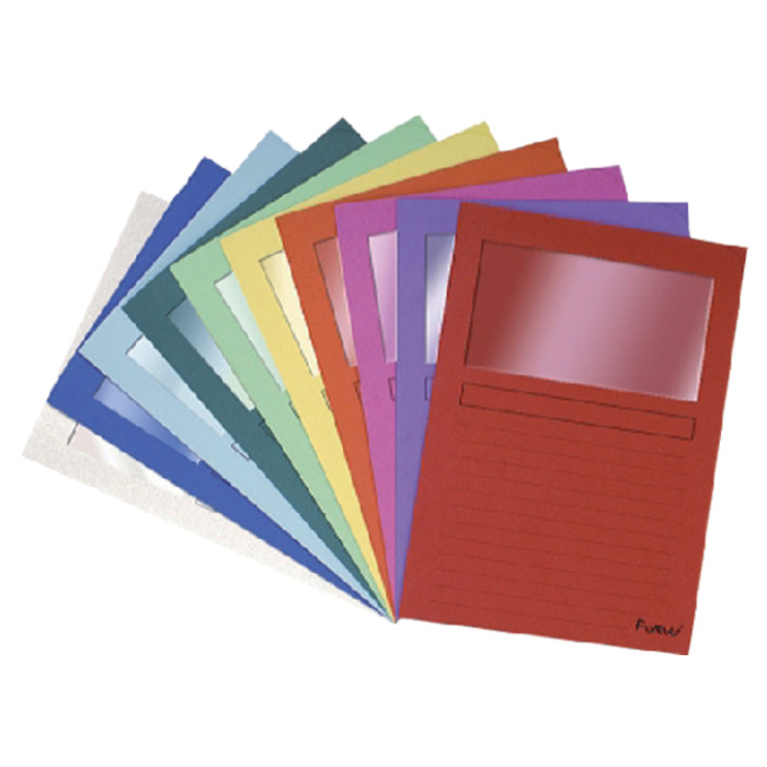 Venstermap Exacompta Forever L-model 120gr rood 100 stuks