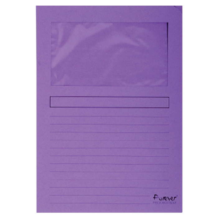 Venstermap Exacompta Forever L-model 120gr paars 100 stuks