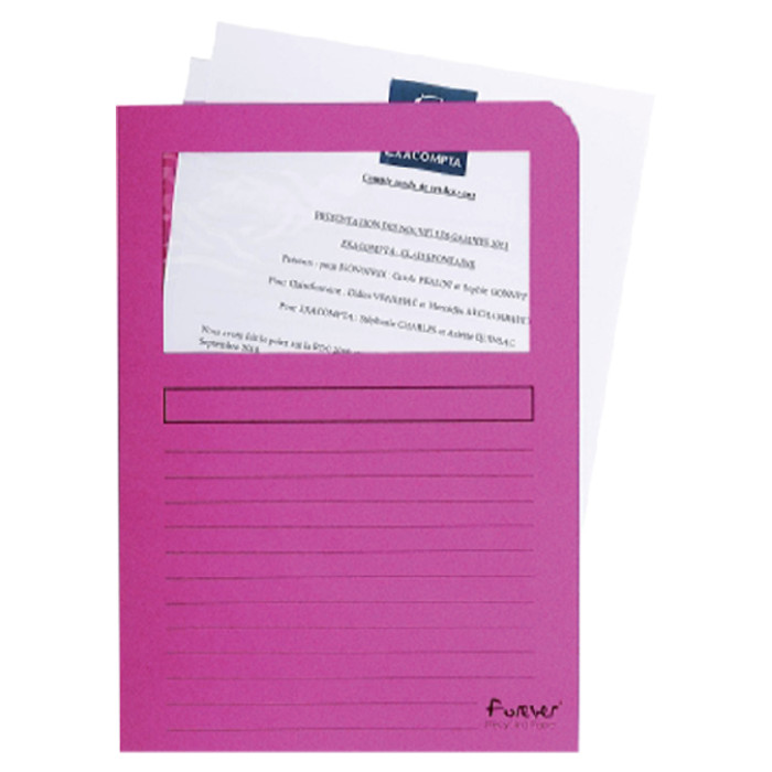 Venstermap Exacompta Forever L-model 120gr roze 100 stuks