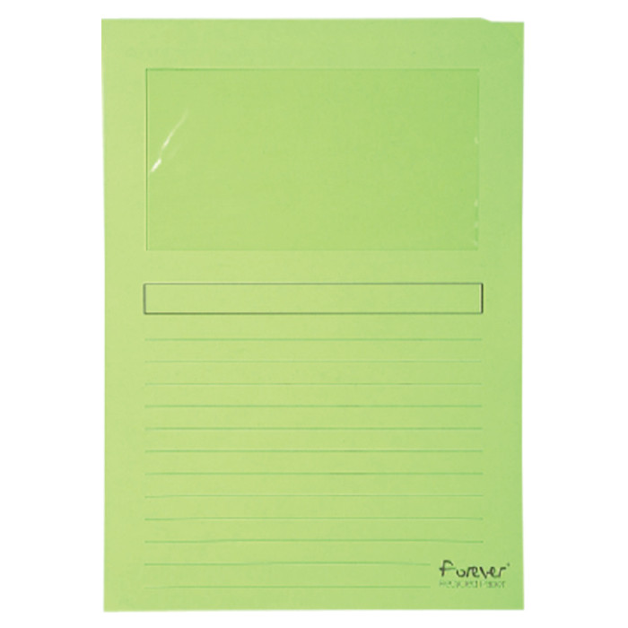Venstermap Exacompta Forever L-model 120gr lichtgroen 100 stuks
