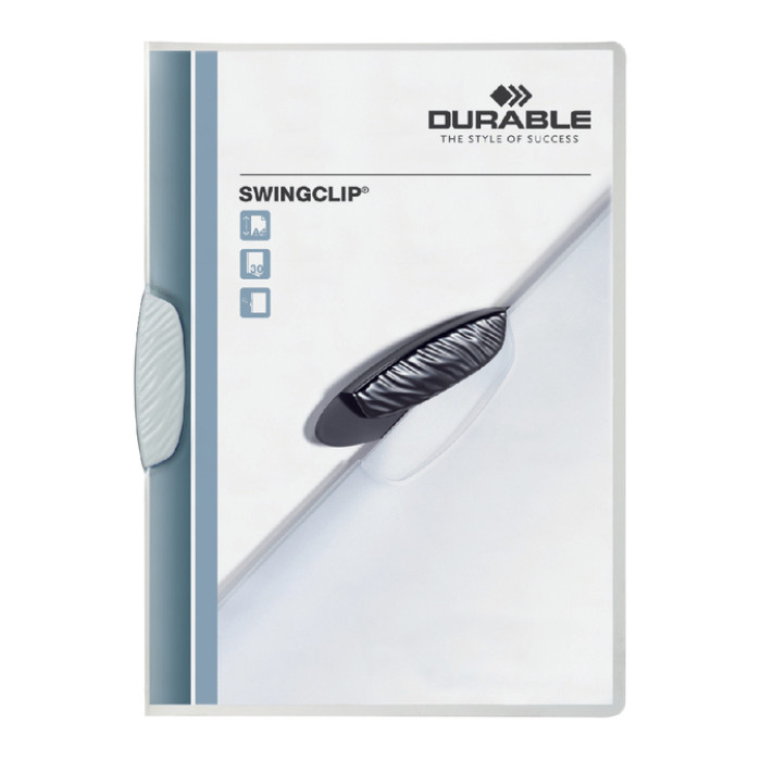 Klemmap Durable Swingclip 30 vellen wit