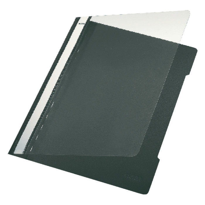 Snelhechter Leitz Standaard A4 gerecycled PP zwart